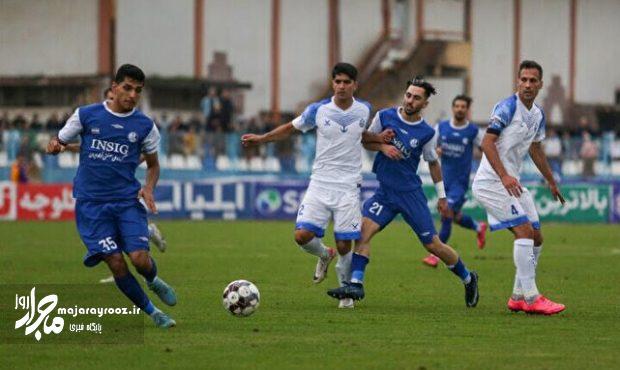 تساوی خانگی ملوان بندر انزلی برابر استقلال خوزستان