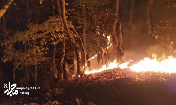 بادگرم بار دیگر آتش به جان جنگلهای گیلان انداخت بادگرم بار دیگر آتش به جان جنگلهای گیلان انداخت
