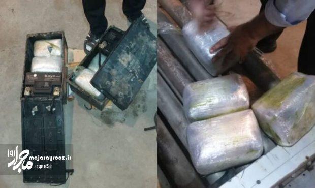 کشف مواد مخدر جاسازی شده در کاور باطری یک کامیون در گمرک آستارا