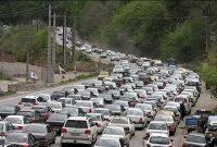 ترافیک در محور خروجی گیلان پرحجم و سنگین است