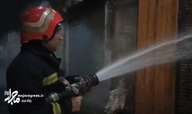 مومنی: آتش‌سوزی جزئی در پیاده‌ راه فرهنگی رشت مهار شد