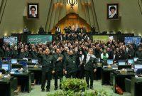 نمایندگان مجلس با پوشیدن لباس سپاه، اقدام پارلمان اروپا علیه سپاه پاسداران را محکوم کردند نمایندگان مجلس با پوشیدن لباس سپاه، اقدام پارلمان اروپا علیه سپاه پاسداران را محکوم کردند