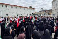 کادر درمان گیلان با تجمع اعتراضی بمباران بیمارستان ها را محکوم کردند