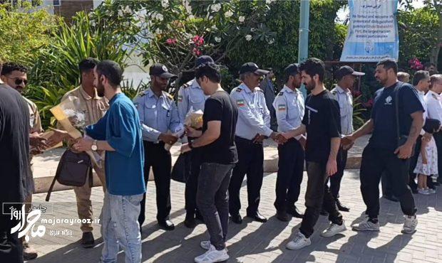 ورود خدمههای کشتی توسکا به چابهار ورود خدمههای کشتی توسکا به چابهار