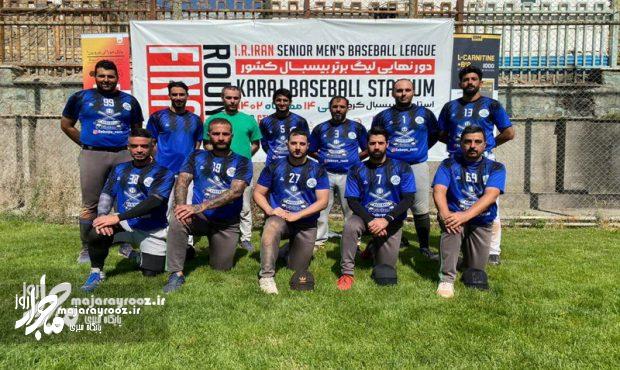 تیم بیس بال ملوان جوان رشت مقام سوم لیگ برتر را کسب کرد