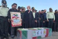 وداع مردم املش با پیکر شهید مدافع امنیت؛ سرهنگ دوم میثم علی‌خواه در گلزار شهدای گرکرود آرام گرفت