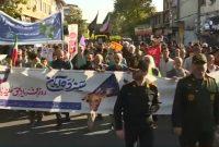 خروش مردمی گیلان در یوم‌الله ۱۳ آبان؛ فریاد دوباره «مرگ بر استکبار» در خیابان‌های رشت