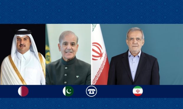 پزشکیان در گفت‌وگو با امیر قطر و نخست‌وزیر پاکستان: ایران حامی دیپلماسی است اما زیر تهدید مذاکره نمی‌کند