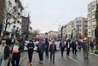 راهپیمایی ۲۲ بهمن در رشت و سراسر گیلان با حضور گسترده مردم آغاز شد