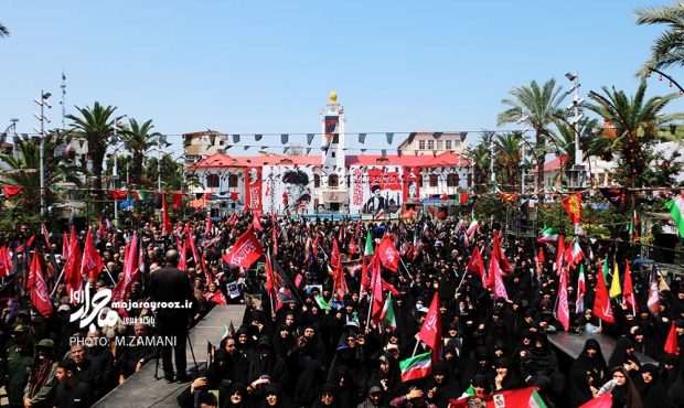 گزارش تصویری | مراسم وداع با  امام مجاهد شهید در رشت