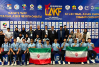 تیم کاراته ایران با کسب ۱۹ مدال، نایب‌قهرمان رقابت‌های آسیای میانه شد