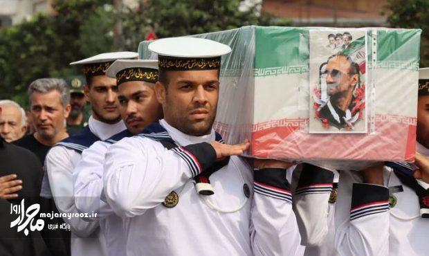 پیکر جانباز شهید «شهریار حسن‌پور» در رشت تشییع شد